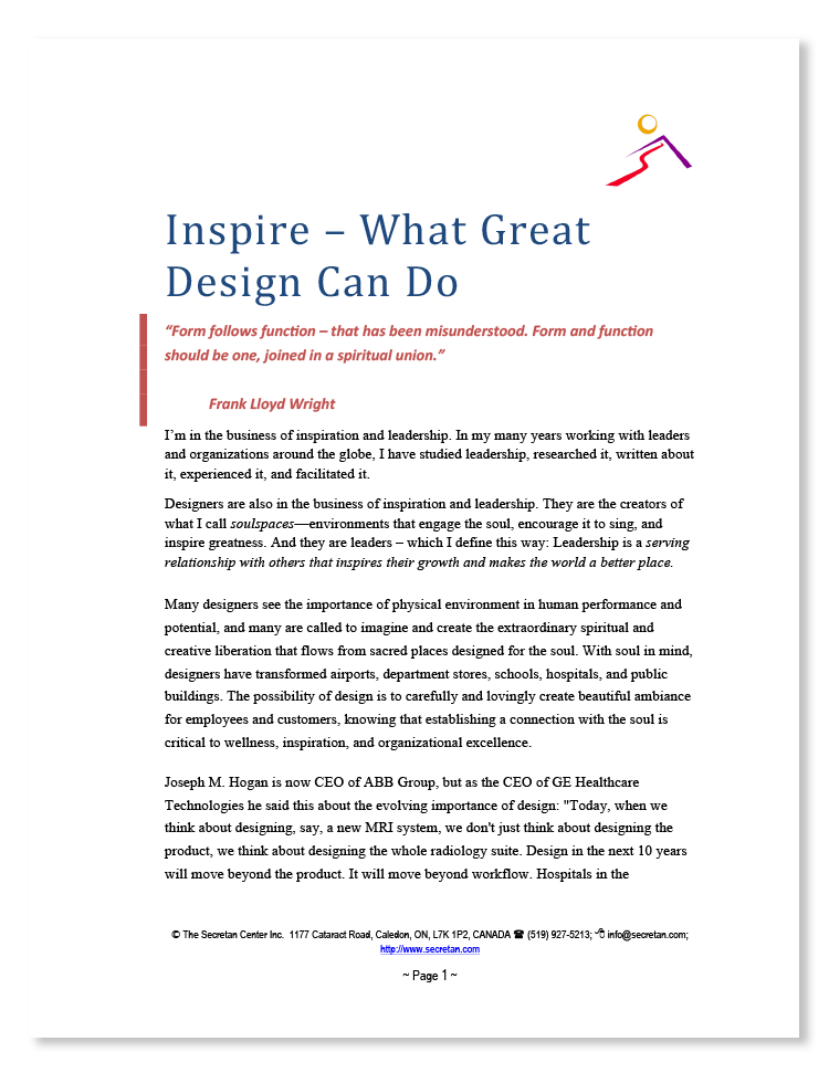 The Power of Workplace Design