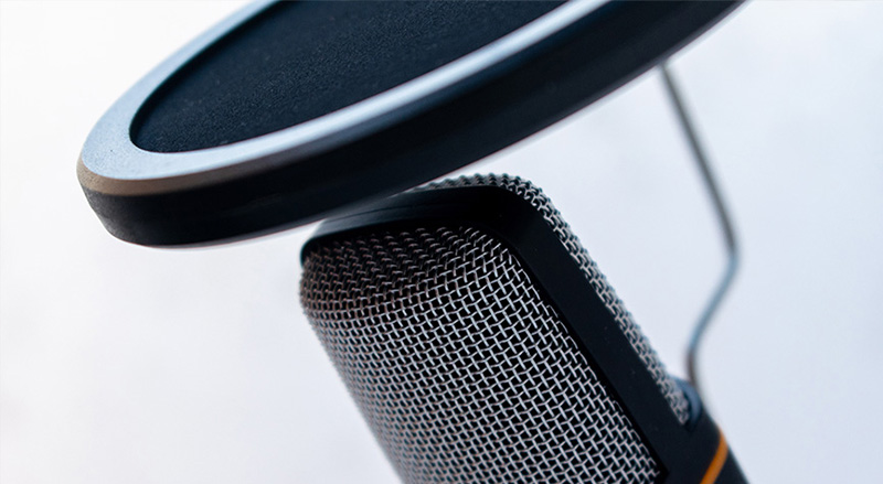 A microphone.