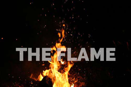 Image that says "The Flame"