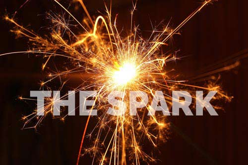 Image that says "The Spark"